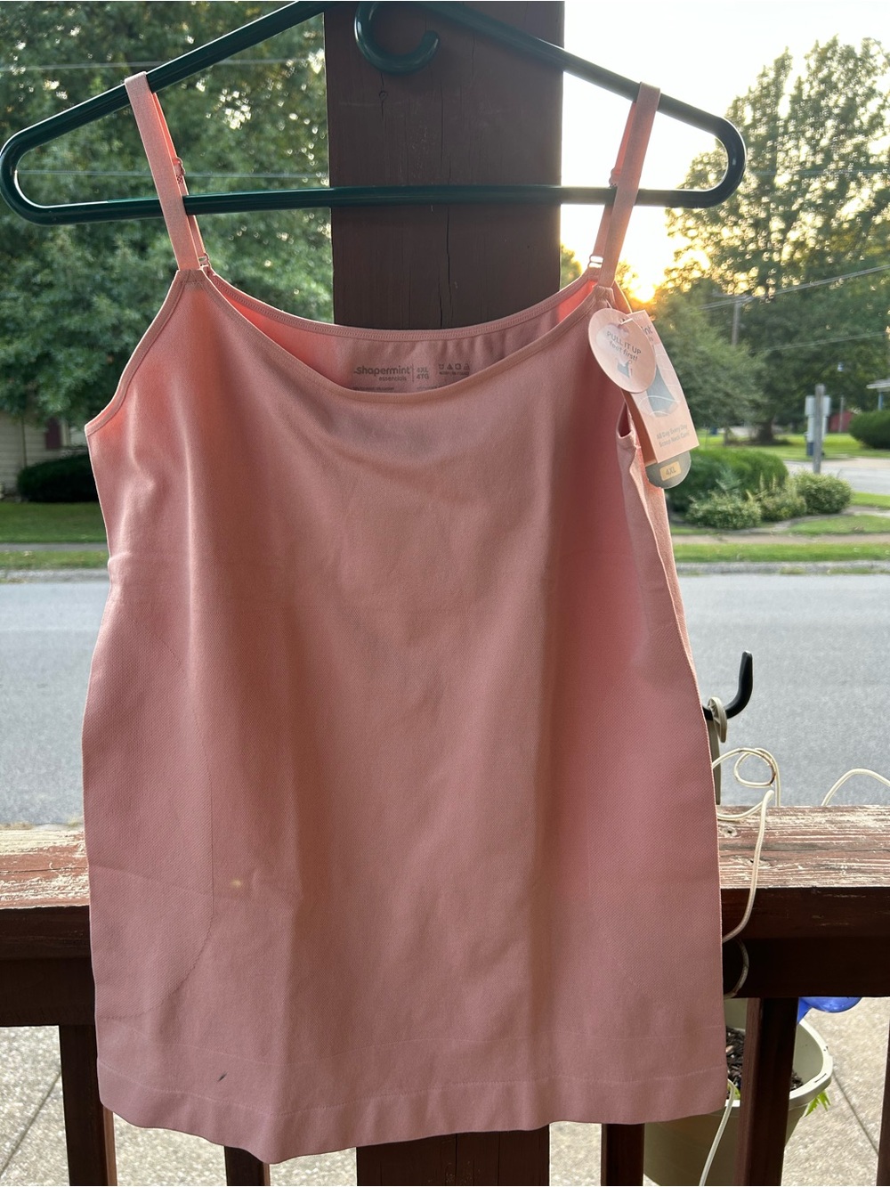 NWT Shapermint Pink Cami 4X